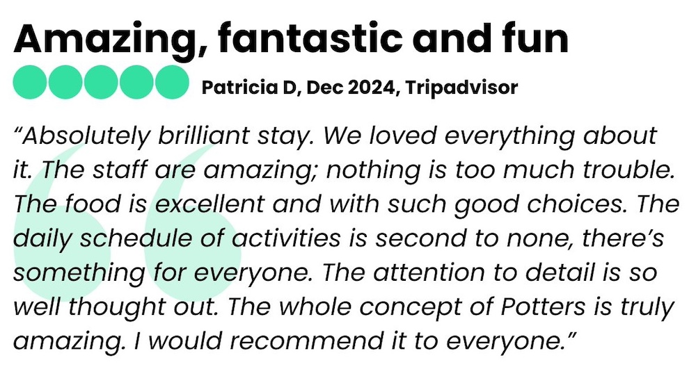 Tripadvisor review of Potters Resorts