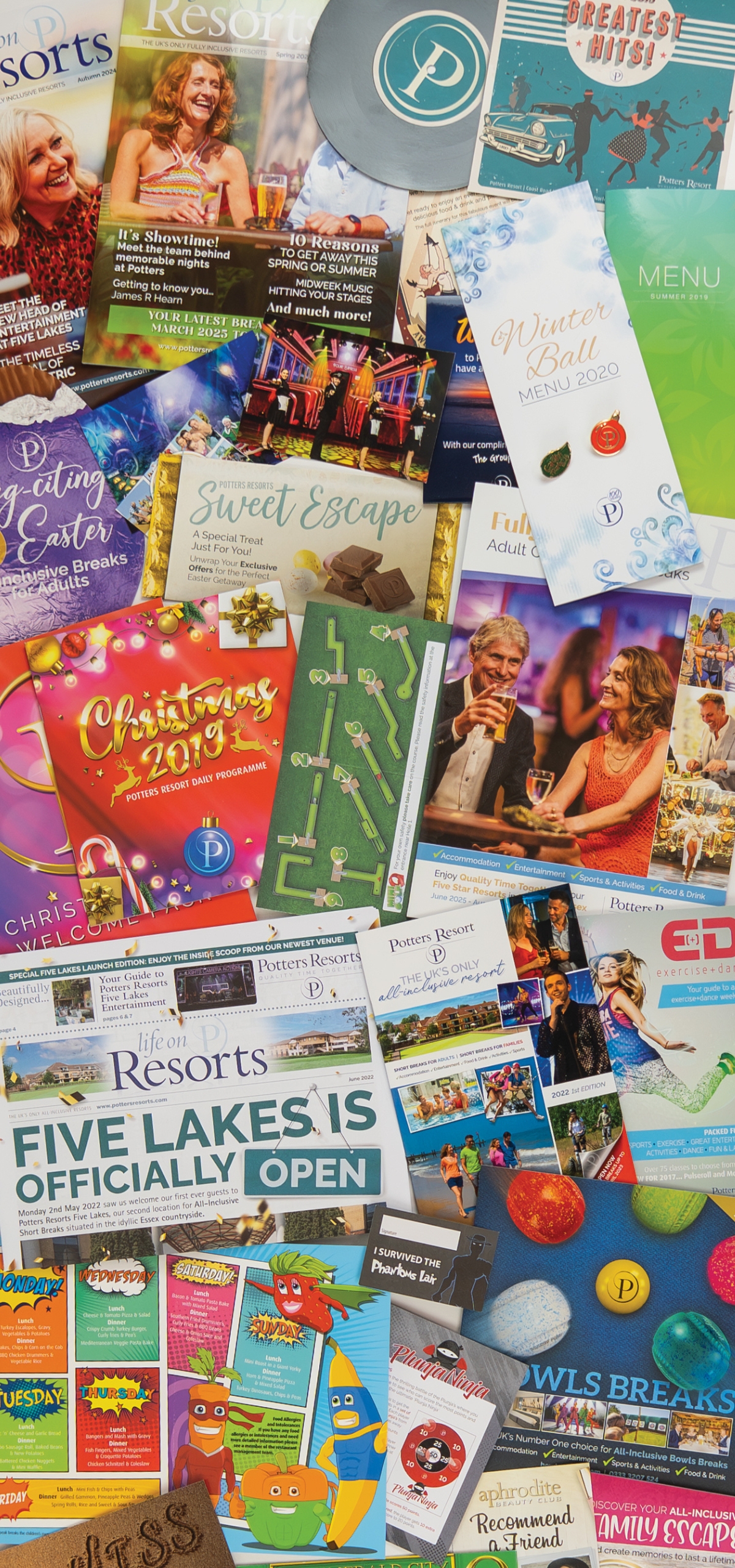 Some designs by Andy Kelf, Senior Designer at Potters Resorts